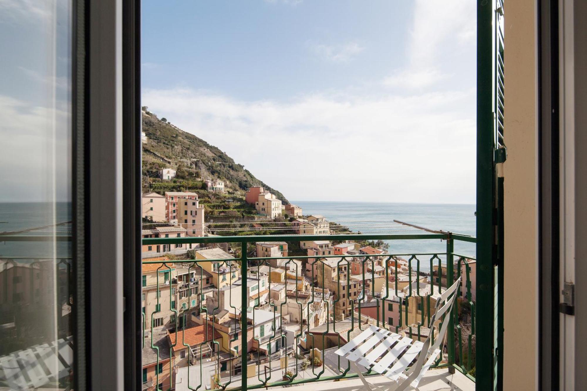 San Giovanni Apt, Seaview Terrace, 2 Aircondo Bdr, Easy From Train Or Private Parking Riomaggiore Eksteriør bilde